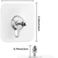 Transparent Self-Adhesive Wall Hooks – Strong Waterproof Hangers