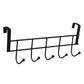 Over Door 5-Hook Hanger – Stainless Steel Clothes & Towel Organizer