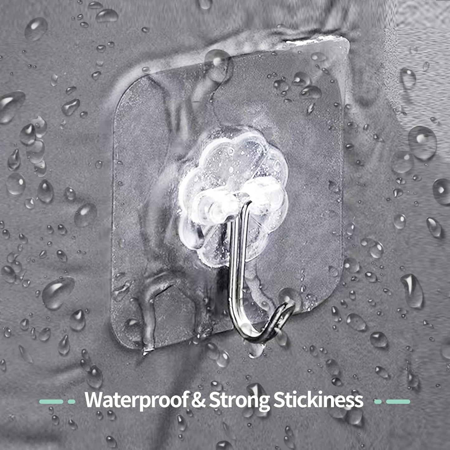 Transparent Self-Adhesive Wall Hook – Waterproof Heavy Duty Hanger