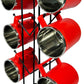 12-Hook Mug Holder Stand – Kitchen Cup Organizer Rack (Black)