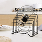Pot Lid Holder Stand for Kitchen – Metal Pan & Pot Cover Organizer Rack