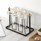 Hot selling sturdy and attractive design metal glass stand for displaying vases candles sculptures and decorative pieces