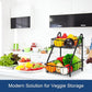 2-Tier Fruit Basket Rack – Metal Countertop Storage Organizer
