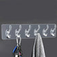 6-Hook Self-Adhesive Wall Hanger – Heavy Duty Waterproof Hooks