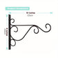 Wrought Iron Hanging Flower Pot Rack – Wall & Balcony Planter Holder
