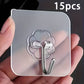 15pcs Self-Adhesive Waterproof Wall Hooks - Heavy Duty -Free Hanging Storage Suitable for Bathroom, Shower, Toilet - Multi- Plastic Hooks with Strong Adhesion, No Drill Installation (Residue Removal), Utility Hooks