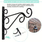 Wrought Iron Hanging Flower Pot Rack – Wall & Balcony Planter Holder