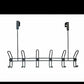 6-Hook Over Door Hanger – Heavy Duty Metal Organizer