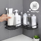 Punch-Free Corner Shower Shelf – Rustproof Bathroom Storage Rack