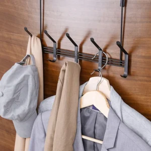 6-Hook Door & Wall Rack for Clothes & Accessories